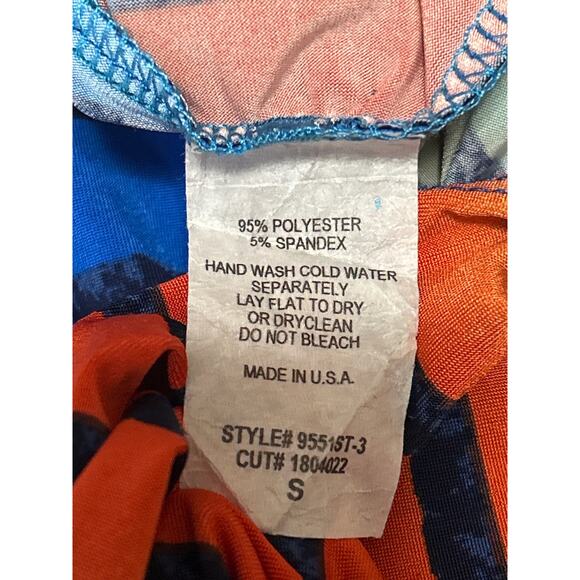 Sabora Womens Multicolor Rainbow Striped Stretch Midi Bodycon Pencil Skirt Sz S - Picture 6 of 6